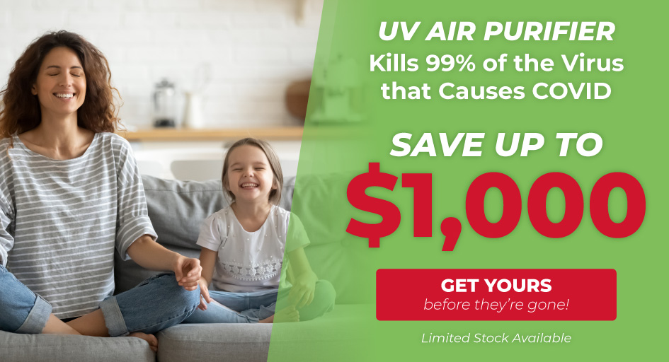 save up to $1,000 on a new uv air purifer